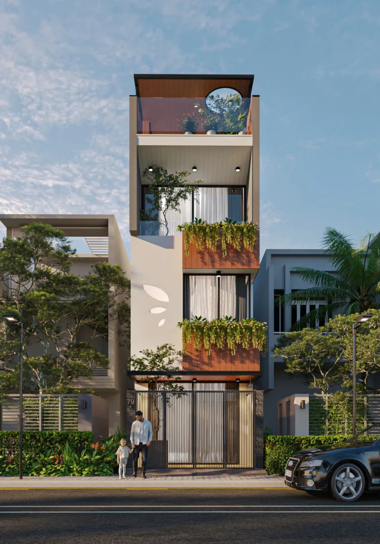 Thiết kế nhà phố Đức Hòa – Long An